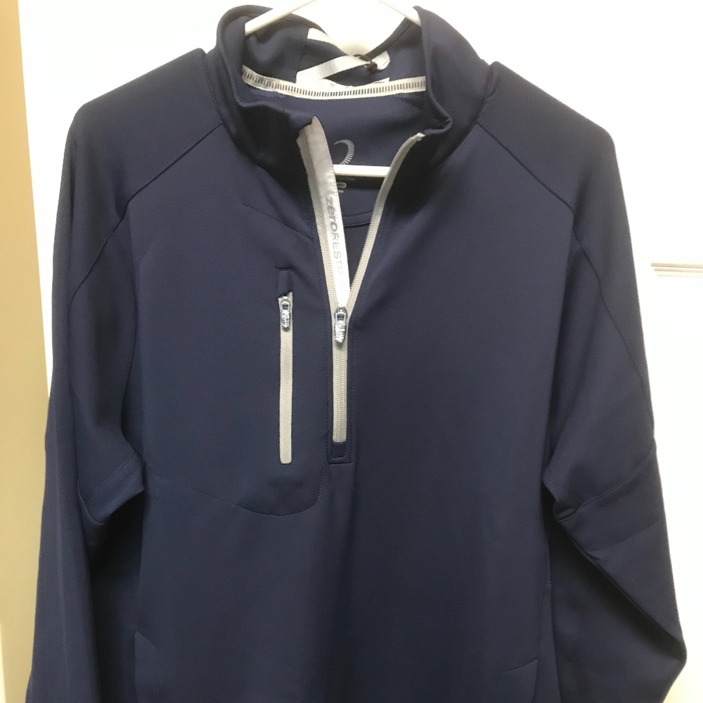 Zero Restriction Men's Z500 1/4 Zip Pullover with waist drawstrings